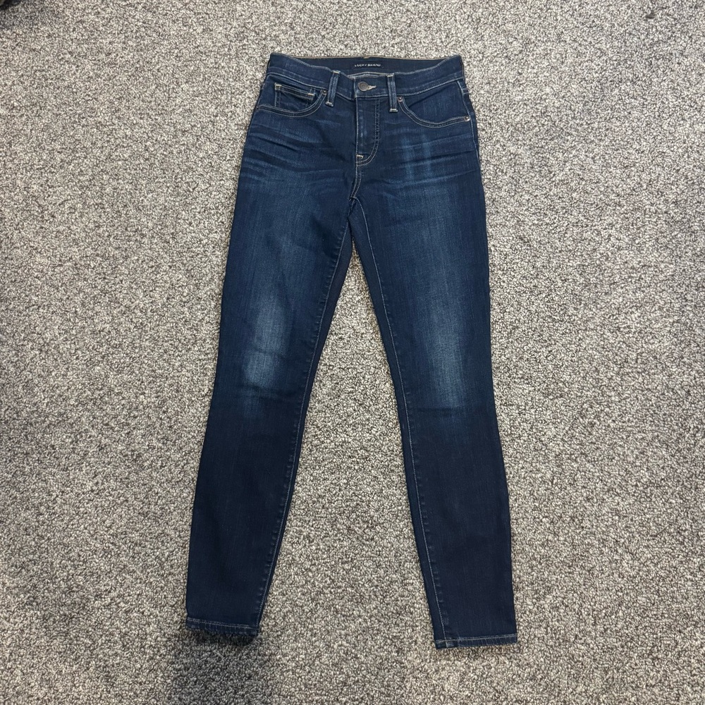 Women's Lucky brand Ava Mid Rise Skinny Blue Jeans - Picture 2 of 8